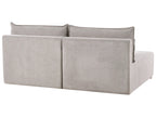 Modular Corner Sofa NERBO Fabric Grey Left Hand
