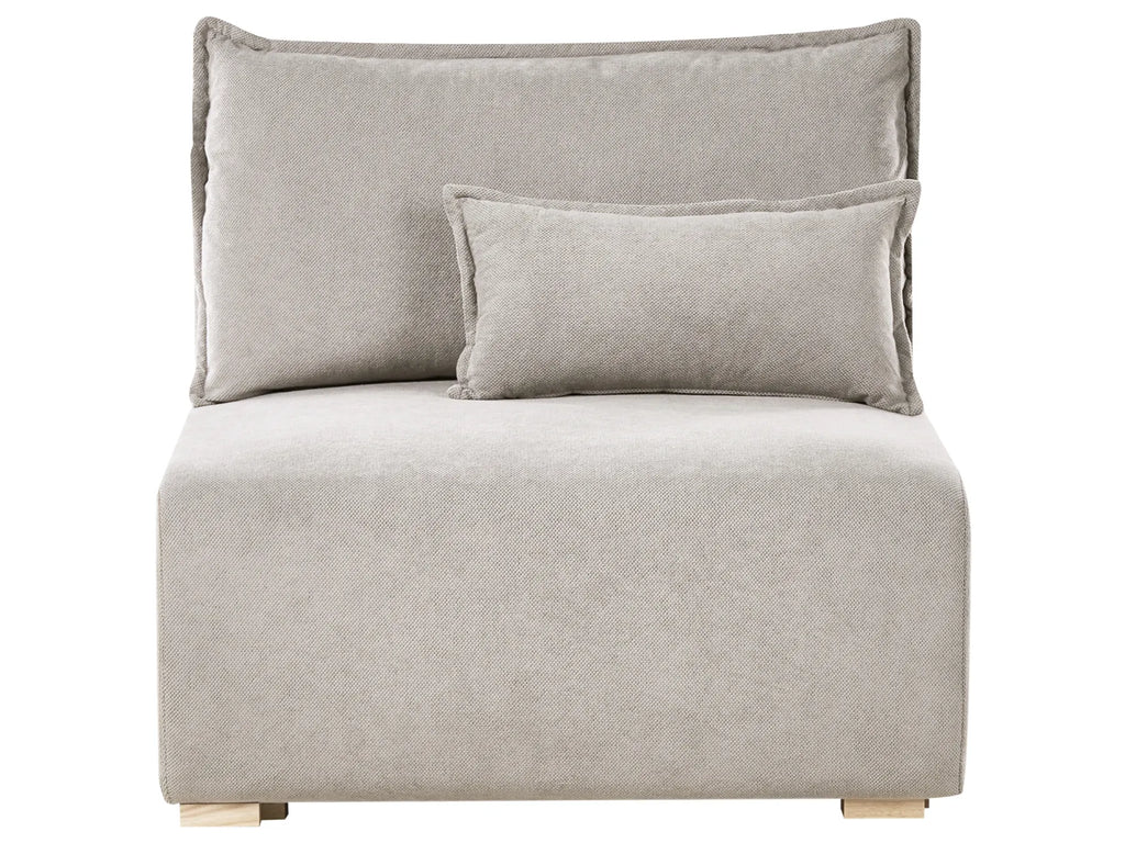 Modular Corner Sofa NERBO Fabric Grey Left Hand