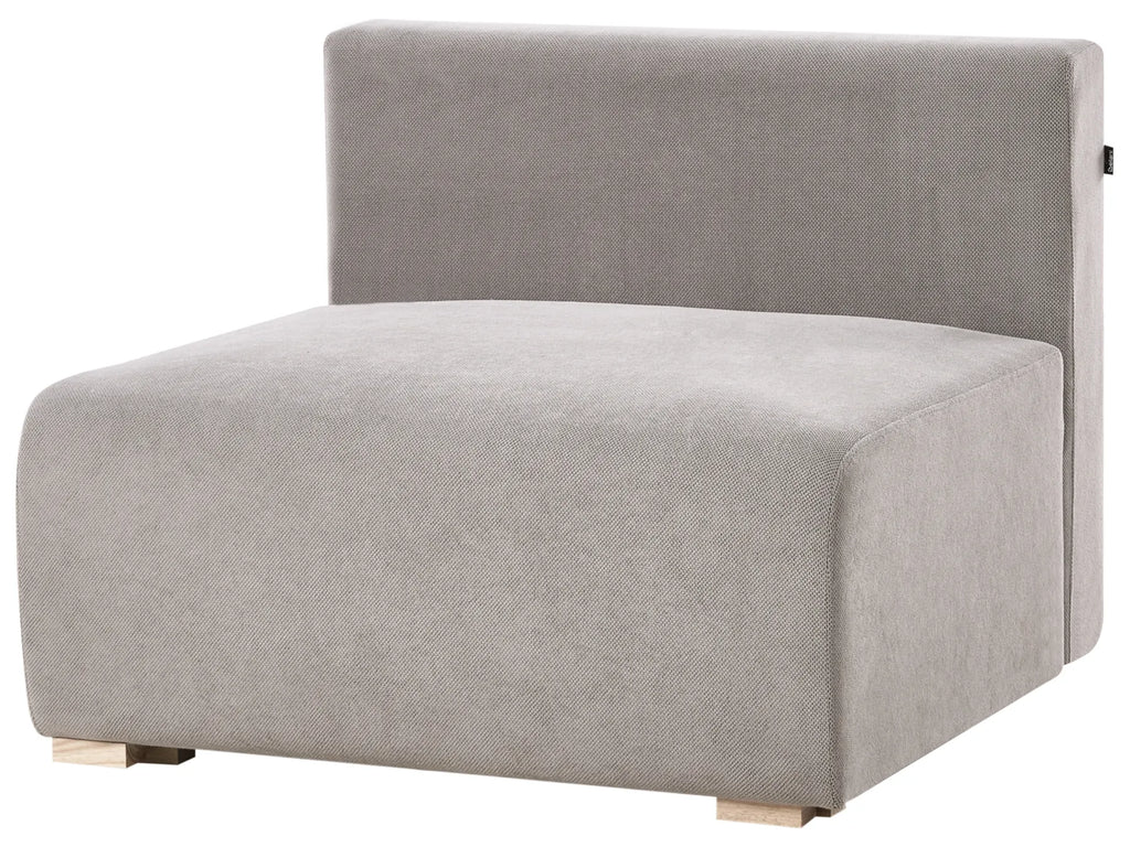 Modular Corner Sofa NERBO Fabric Grey Right Hand