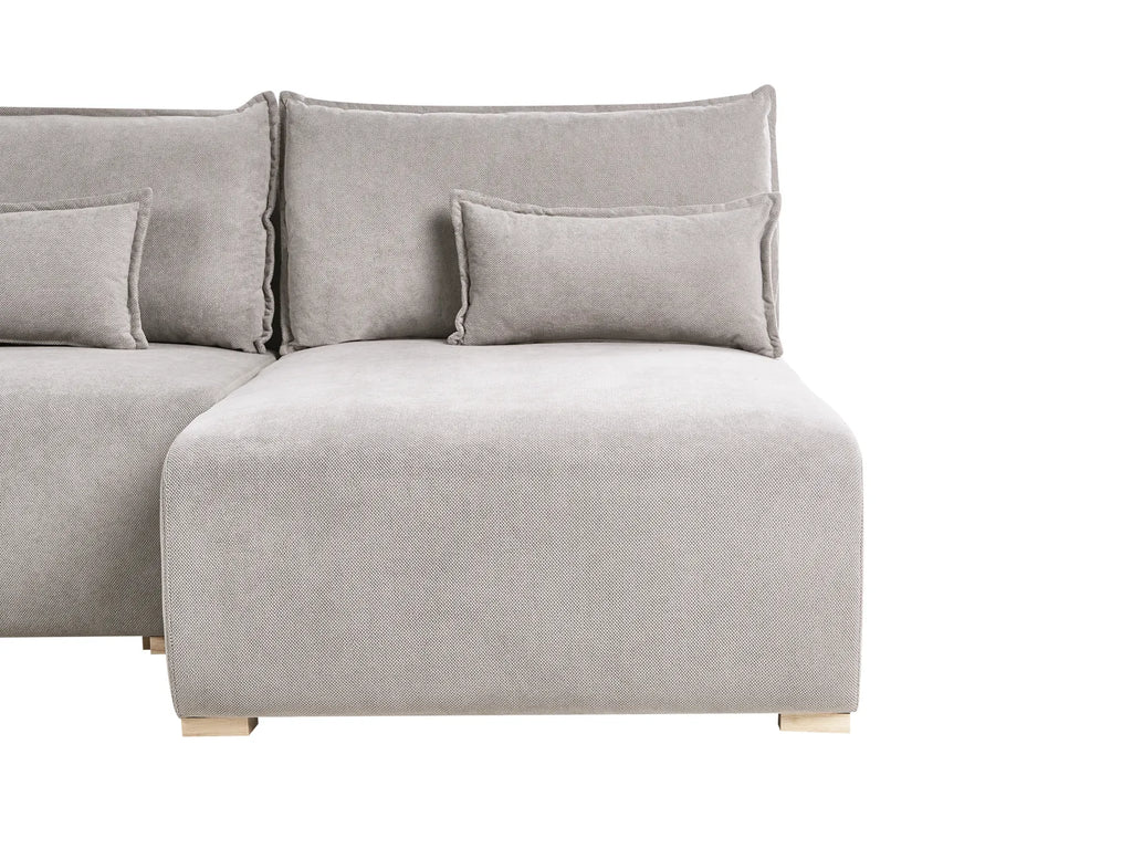 Modular U-Shape Sofa NERBO Fabric Grey