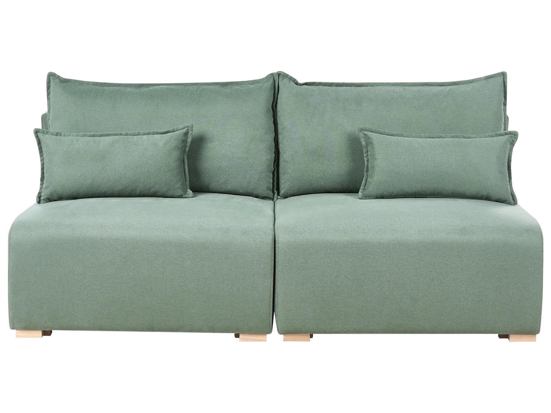 Modular Sofa 3 Seater NERBO Fabric Light Green