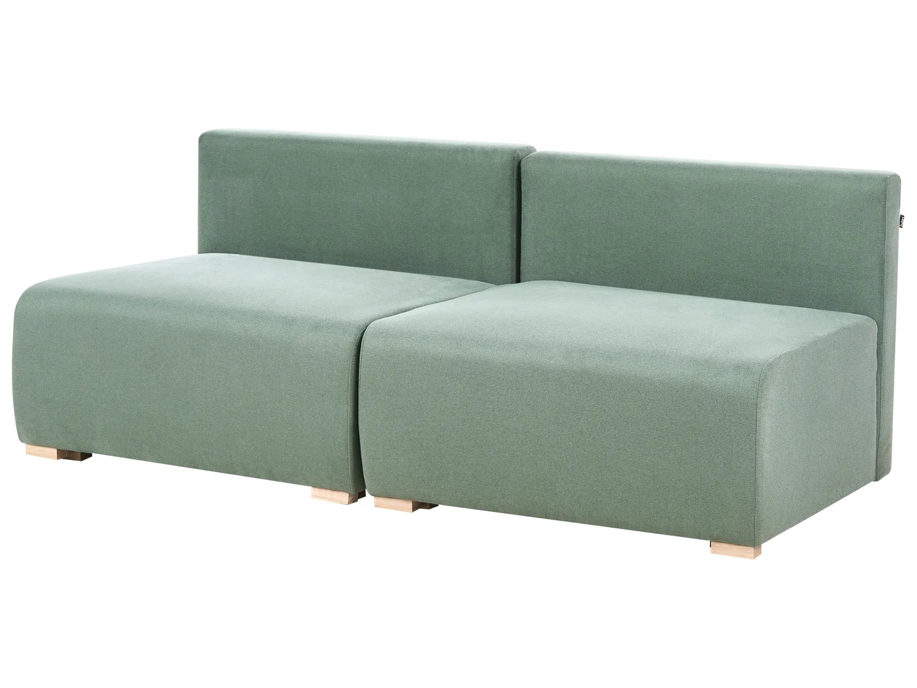 Modular Sofa 3 Seater NERBO Fabric Light Green
