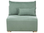Modular Corner Sofa NERBO Fabric Light Green Left Hand