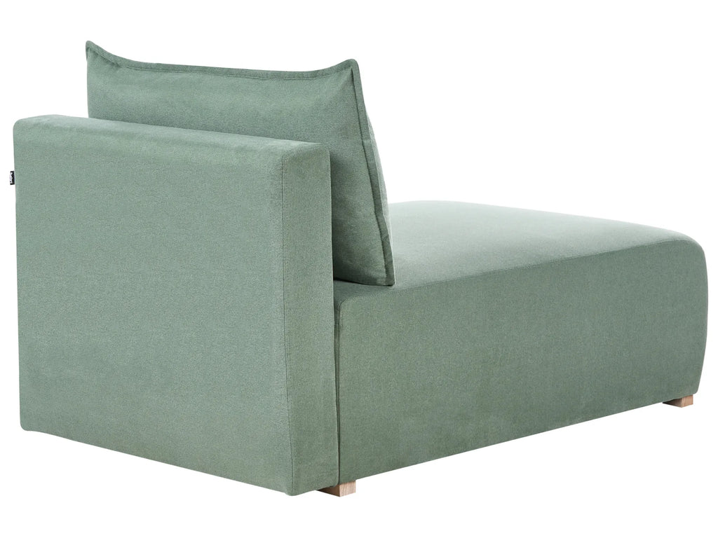 Modular U-Shape Sofa NERBO Fabric Light Green