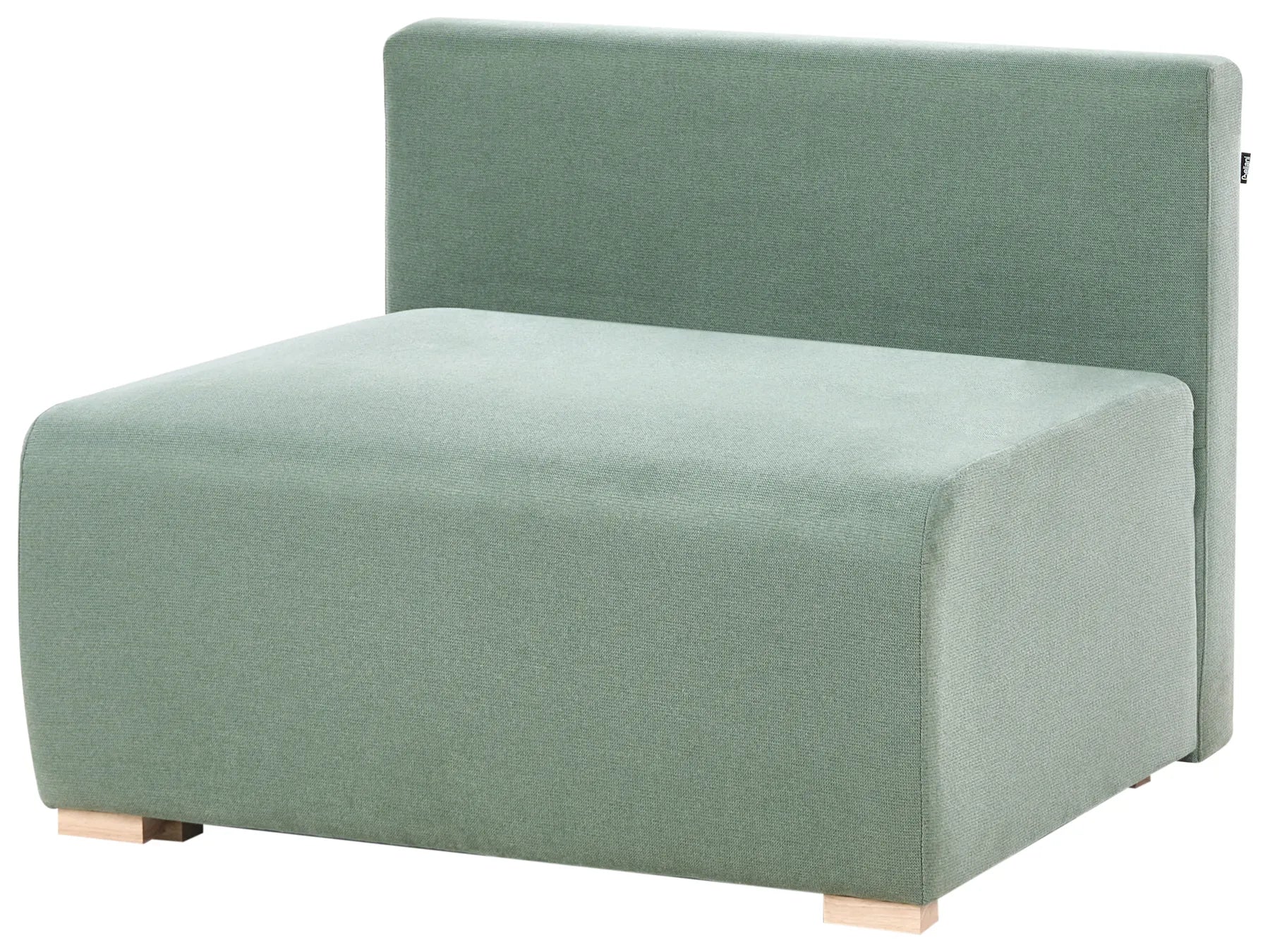 Modular U-Shape Sofa NERBO Fabric Light Green