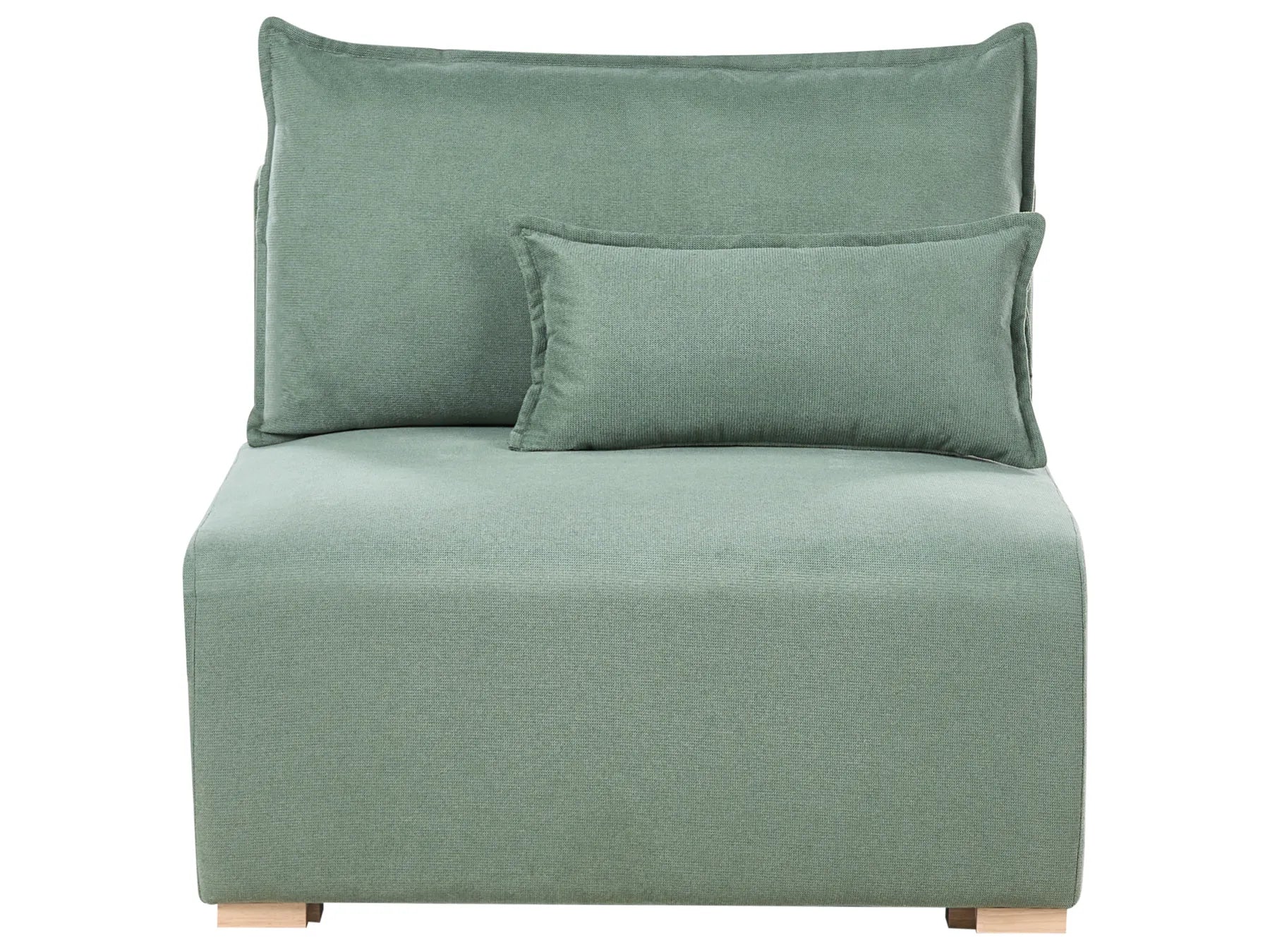 Modular U-Shape Sofa NERBO Fabric Light Green