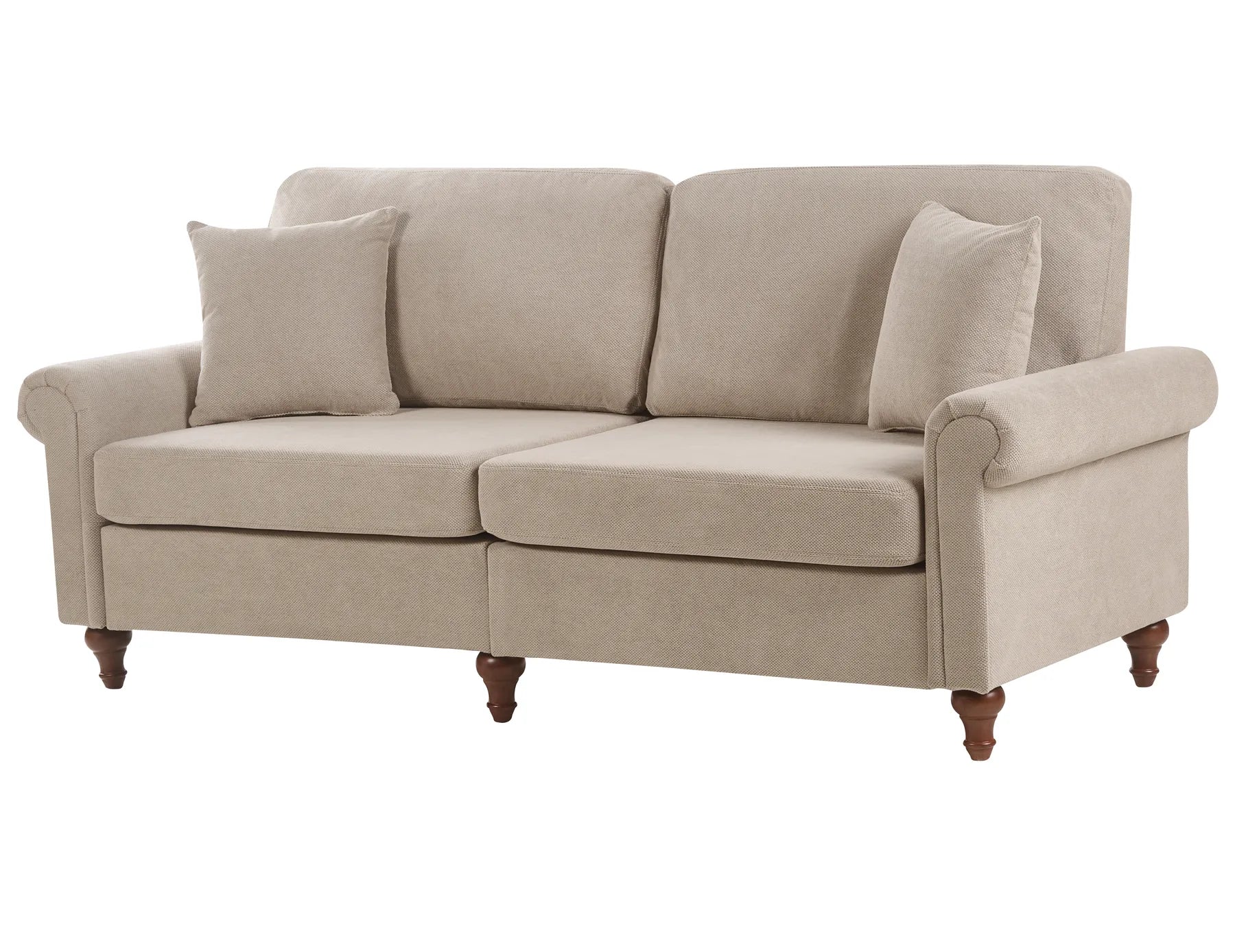 Sofa 3 Seater GINNERUP Fabric Taupe