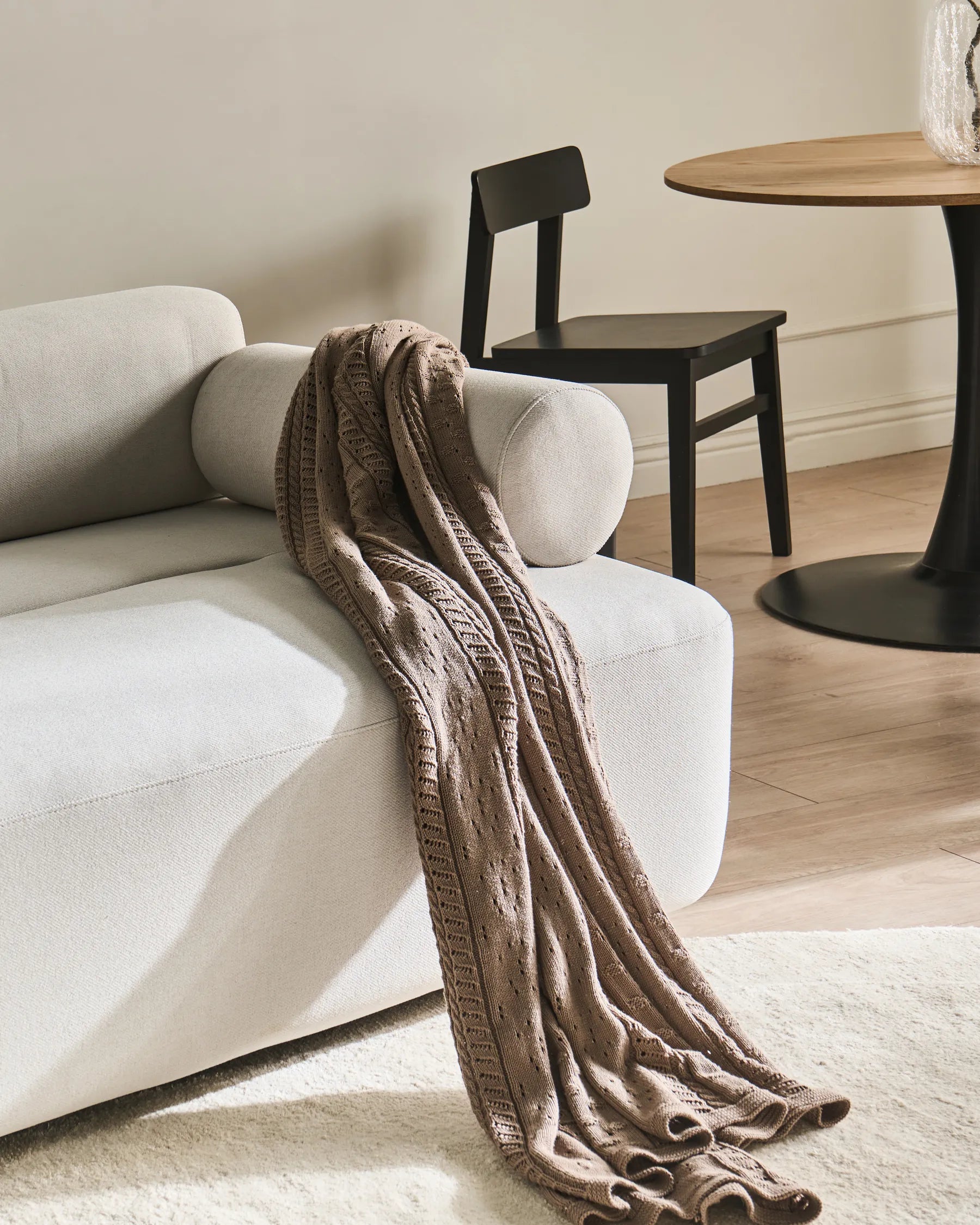 Sofa 2 Seater ELVA Fabric Off-White