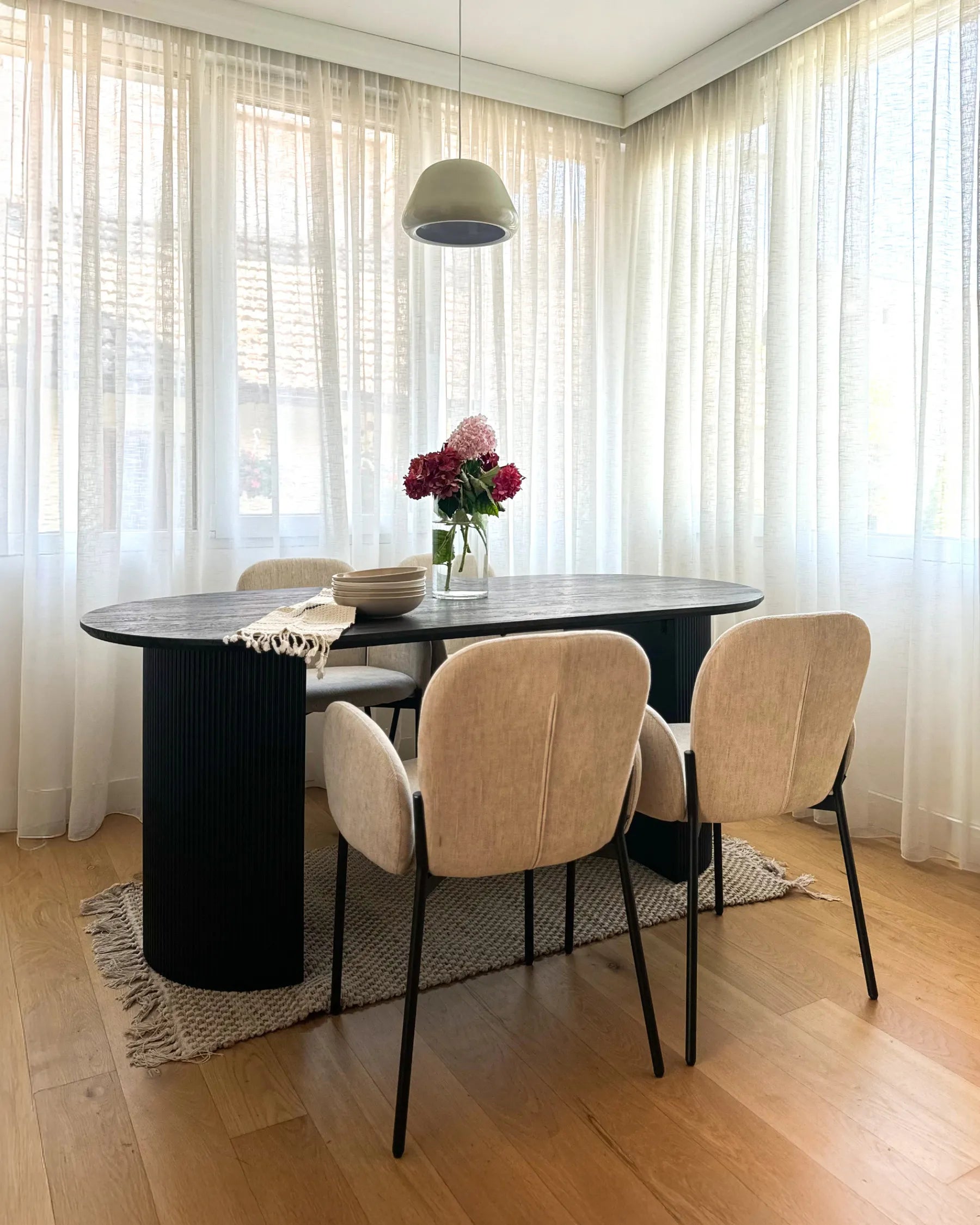 Dining Table SAVORY Black 180 cm 90 cm