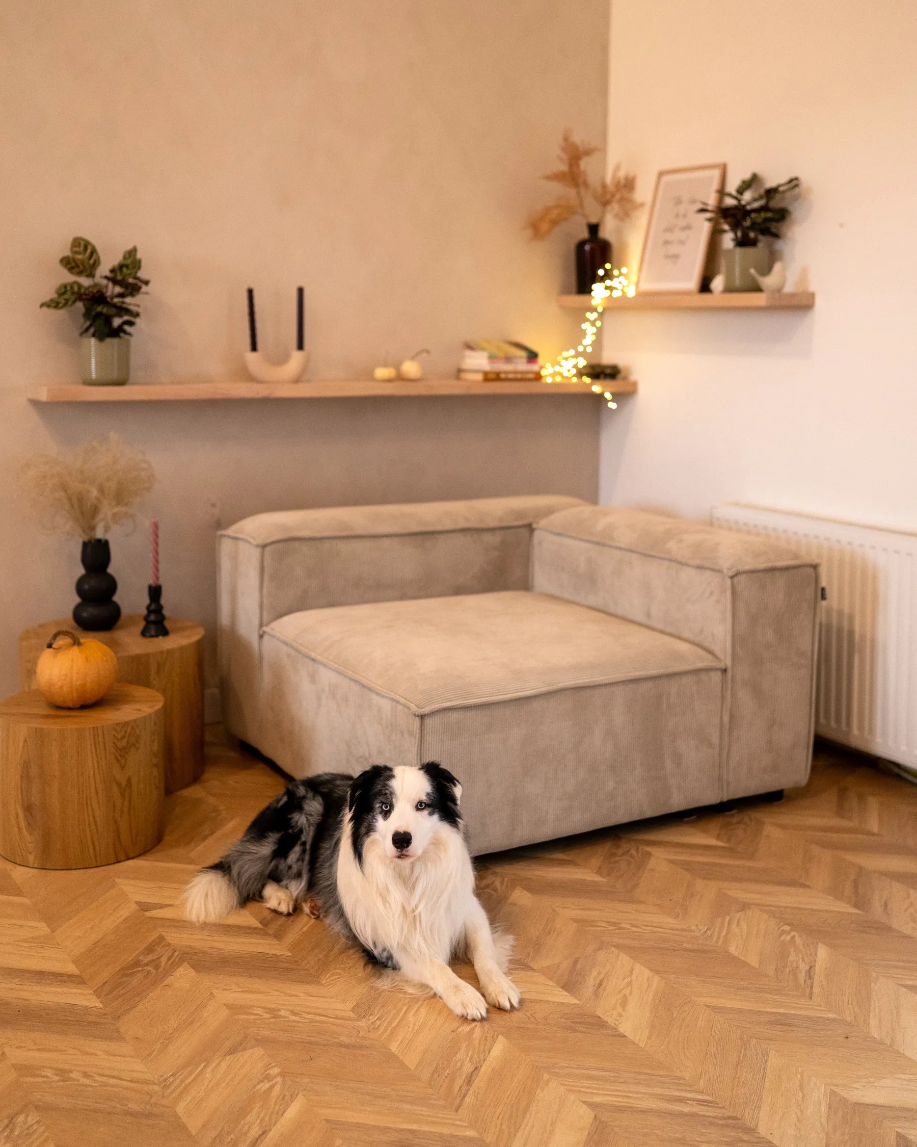 Corner Seat ARDAL Corduroy Taupe Right Hand