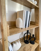 5 Tier Shelving Unit MOBILE TRIO 167 cm Light Brown