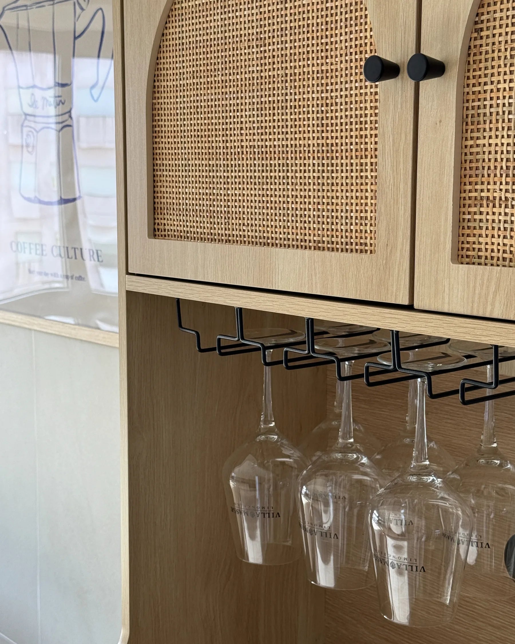 Kitchen Hutch CAMPBELLTON 120 cm Light Brown