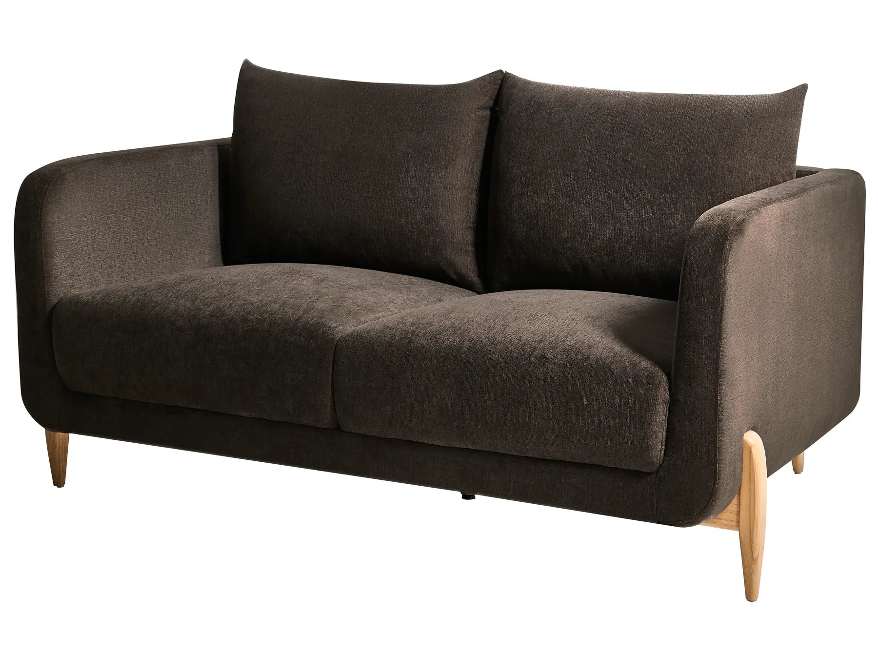 Sofa 2 Seater GIMO Chenille Dark Brown