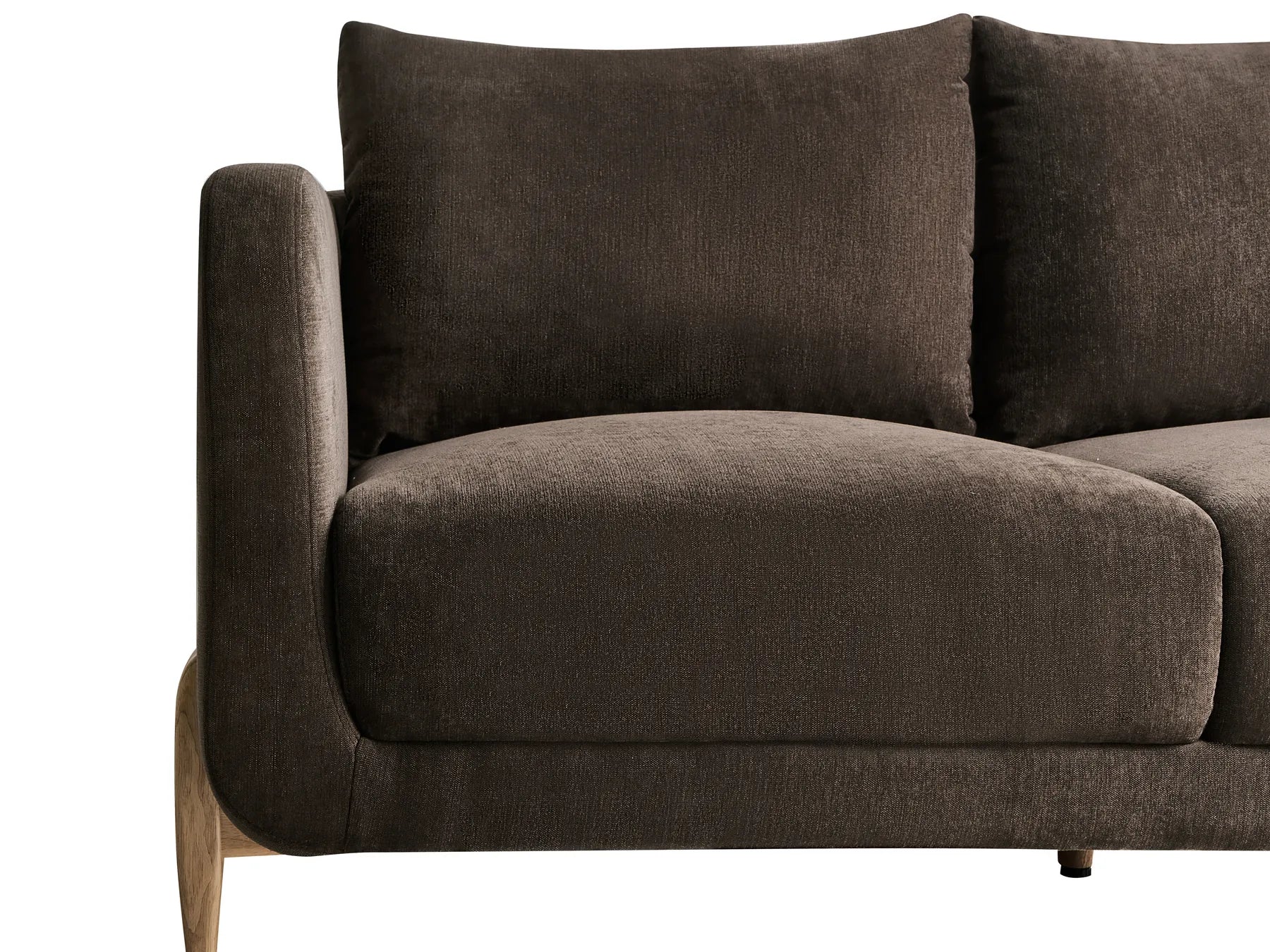 Sofa 2 Seater GIMO Chenille Dark Brown