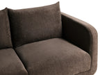 Sofa 2 Seater GIMO Chenille Dark Brown
