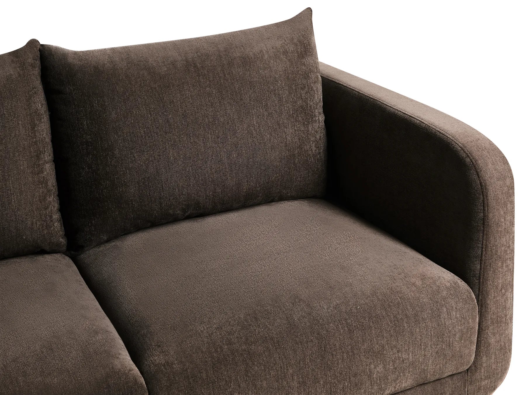 Sofa 2 Seater GIMO Chenille Dark Brown