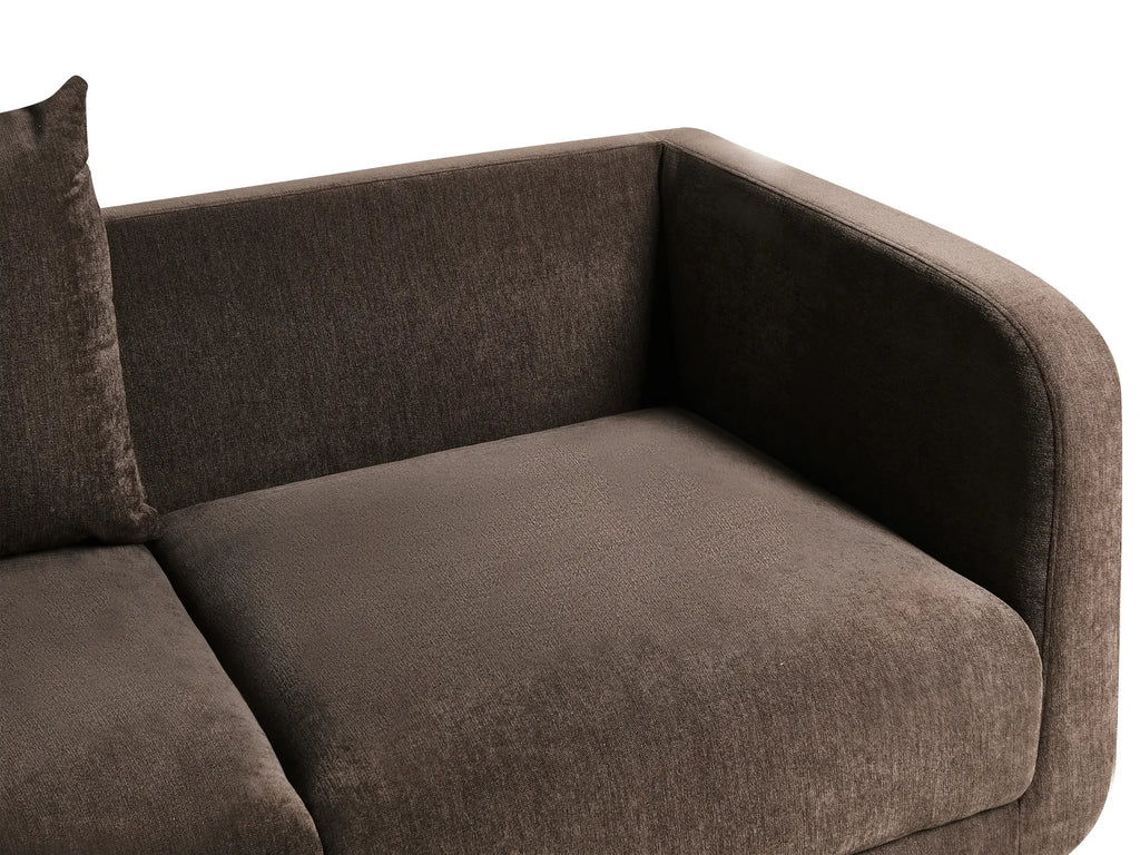 Sofa 2 Seater GIMO Chenille Dark Brown