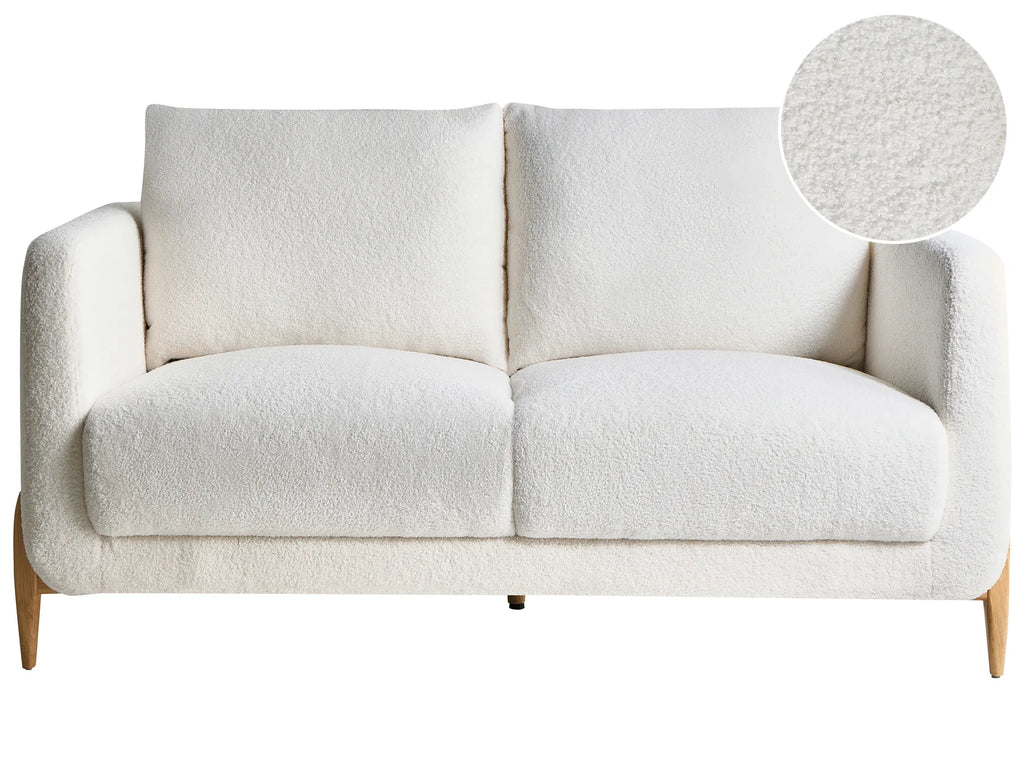 Sofa 2 Seater GIMO Boucle White