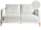 Sofa 2 Seater GIMO Boucle White