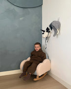 Kids Rocking Chair Cloud SKARE Boucle Light Blue