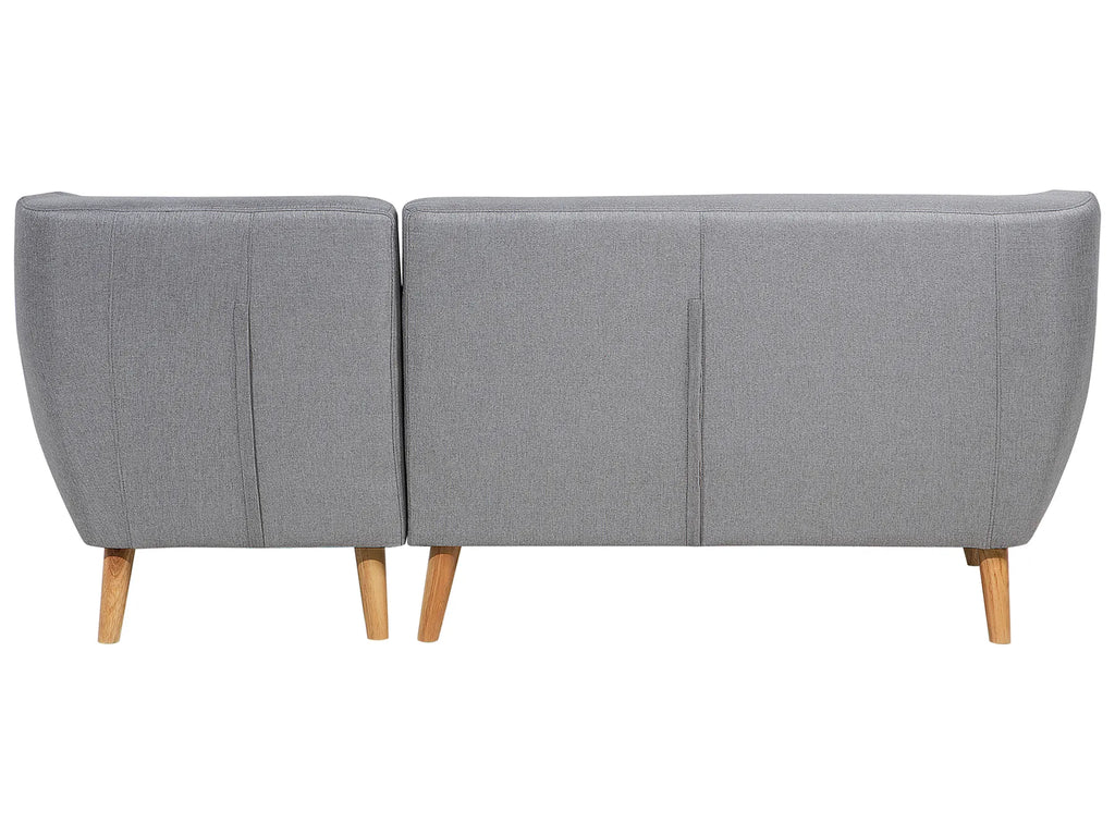 Corner Sofa 3 Seater MOTALA Fabric Light Grey Left Hand