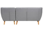 Corner Sofa 3 Seater MOTALA Fabric Light Grey Left Hand