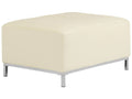 Ottoman OSLO Leather Light Beige