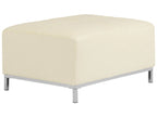 Ottoman OSLO Leather Light Beige