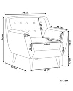 Armchair MOTALA Fabric Beige