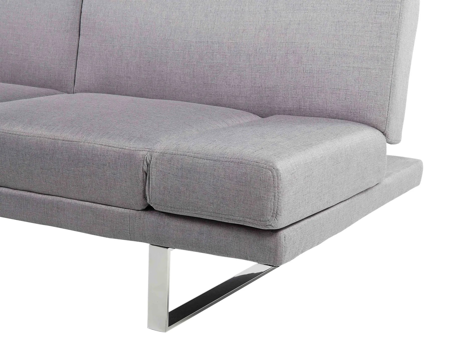 Sofa Bed 2 Seater YORK Fabric Light Grey