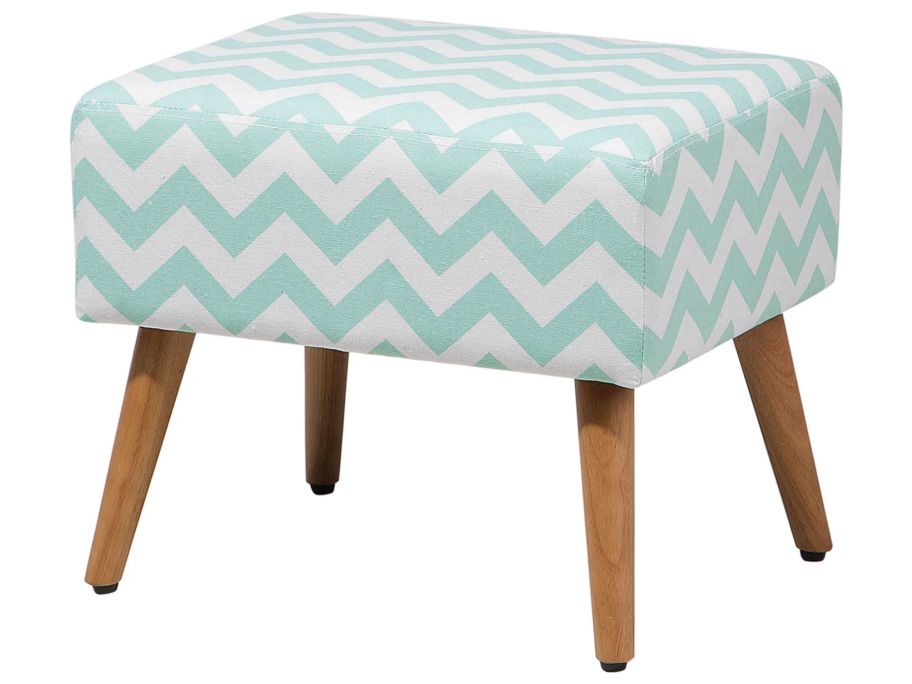 Footstool MANTEO Cotton Mint Green