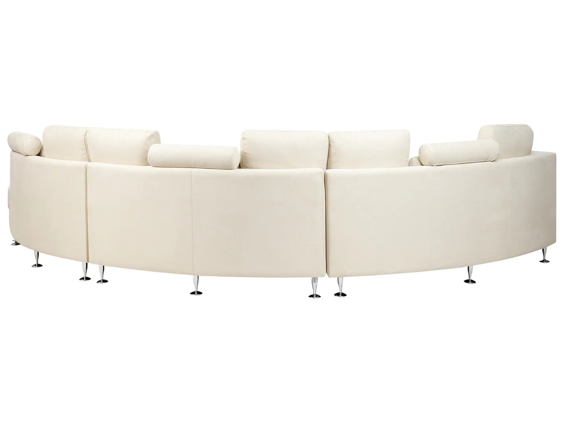 Curved Sofa 7 Seater ROTUNDE Fabric Beige