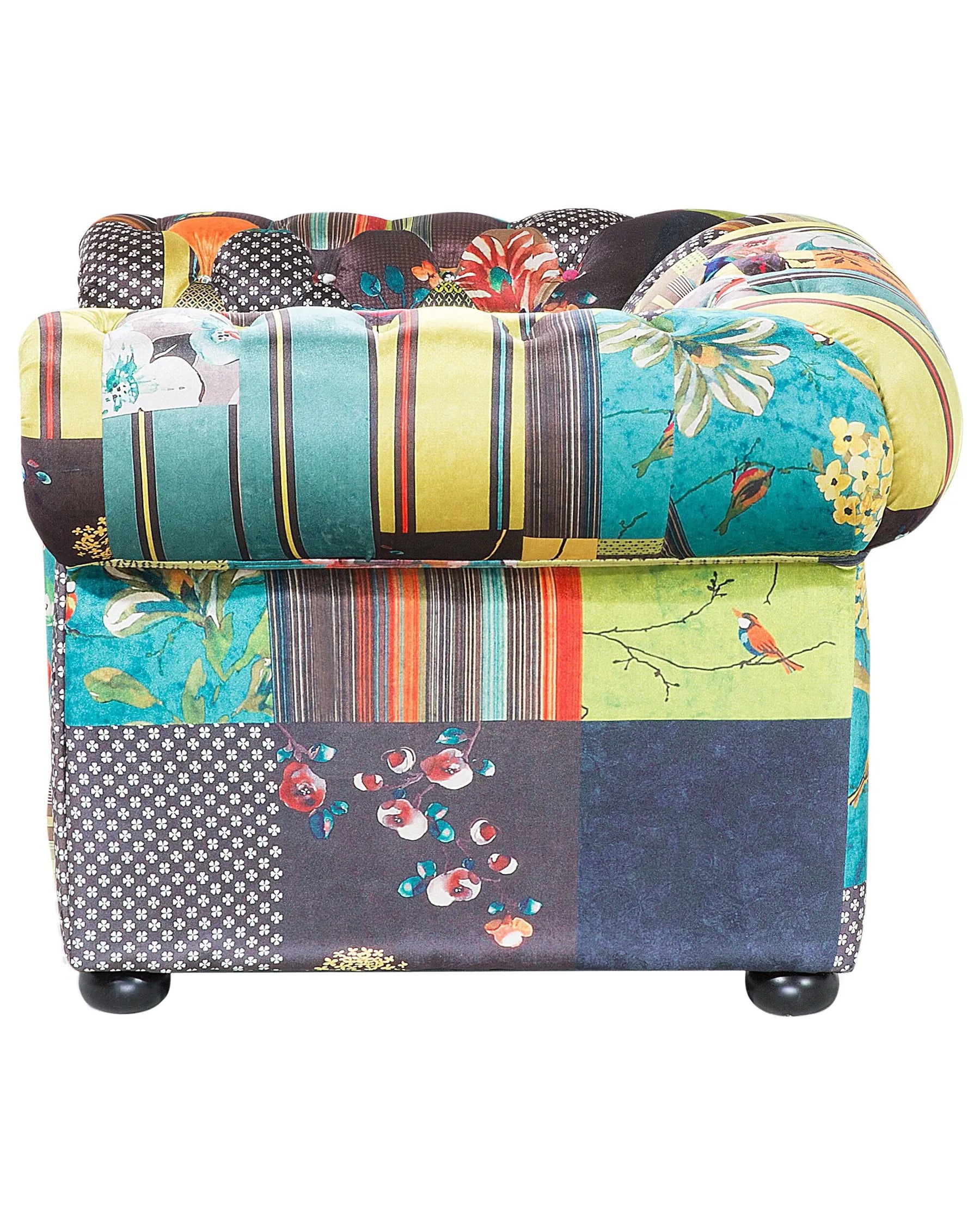 Armchair CHESTERFIELD Fabric Light Green