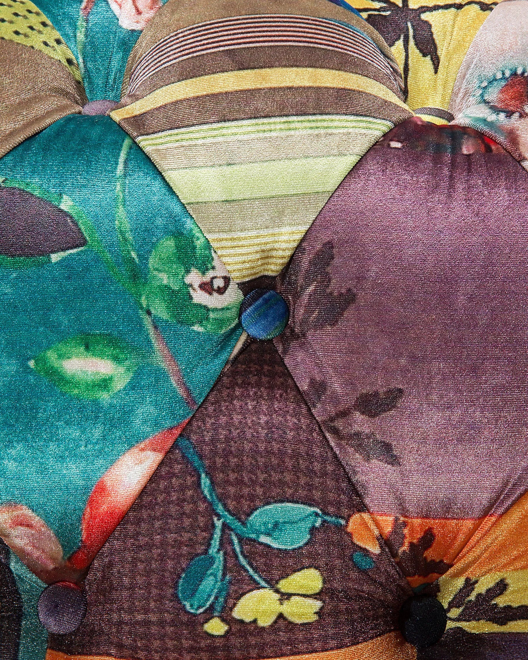 Armchair CHESTERFIELD Fabric Light Green