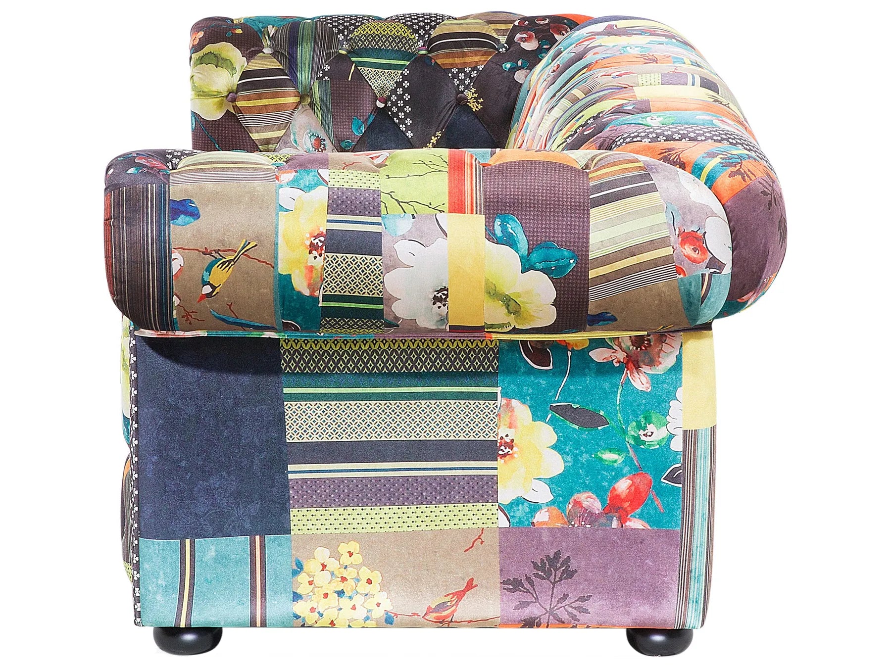 Sofa 3 Seater CHESTERFIELD Fabric Light Green