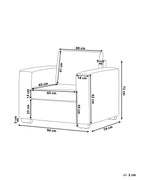 Armchair HELSINKI Leather White