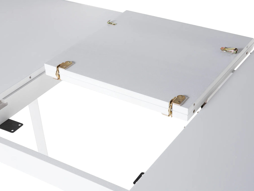 Extending Dining Table White 150/195 cm 90 cm