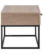 1 Drawer Bedside Table CAIRO Taupe