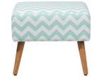 Footstool MANTEO Cotton Mint Green