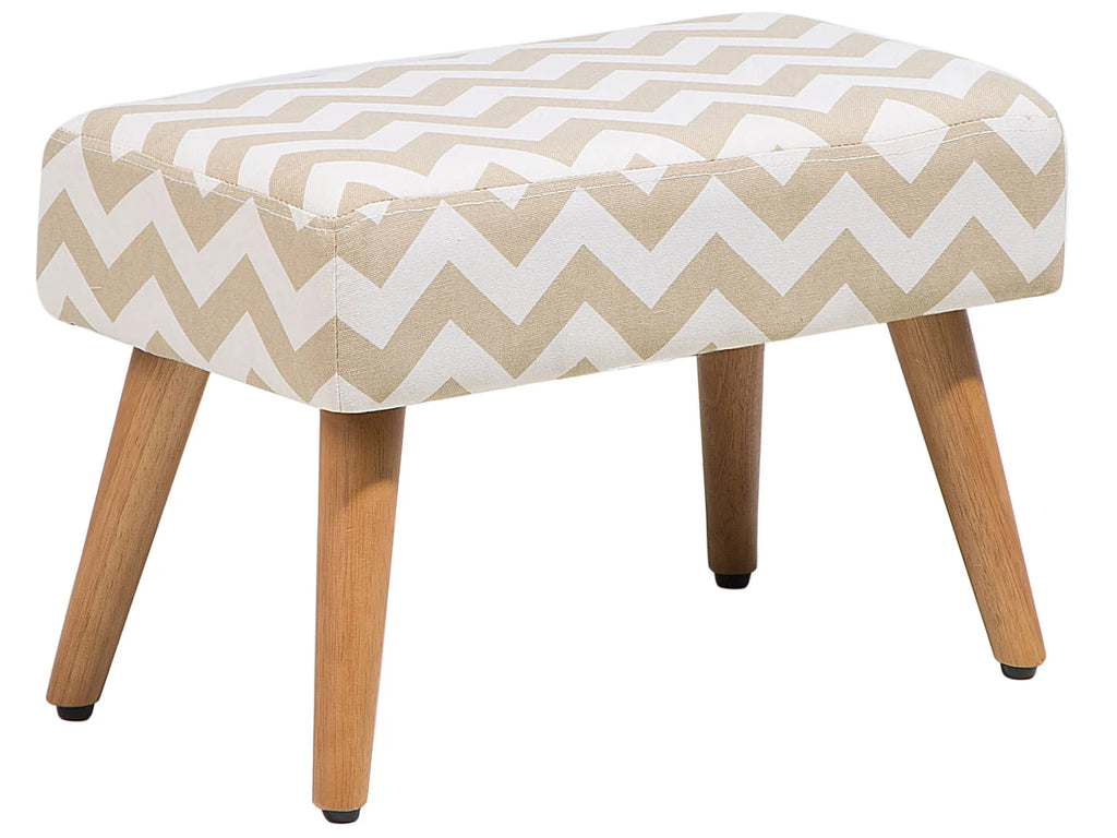 Footstool TAKOMA Cotton Beige