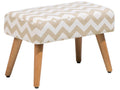 Footstool TAKOMA Cotton Beige