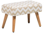Footstool TAKOMA Cotton Beige