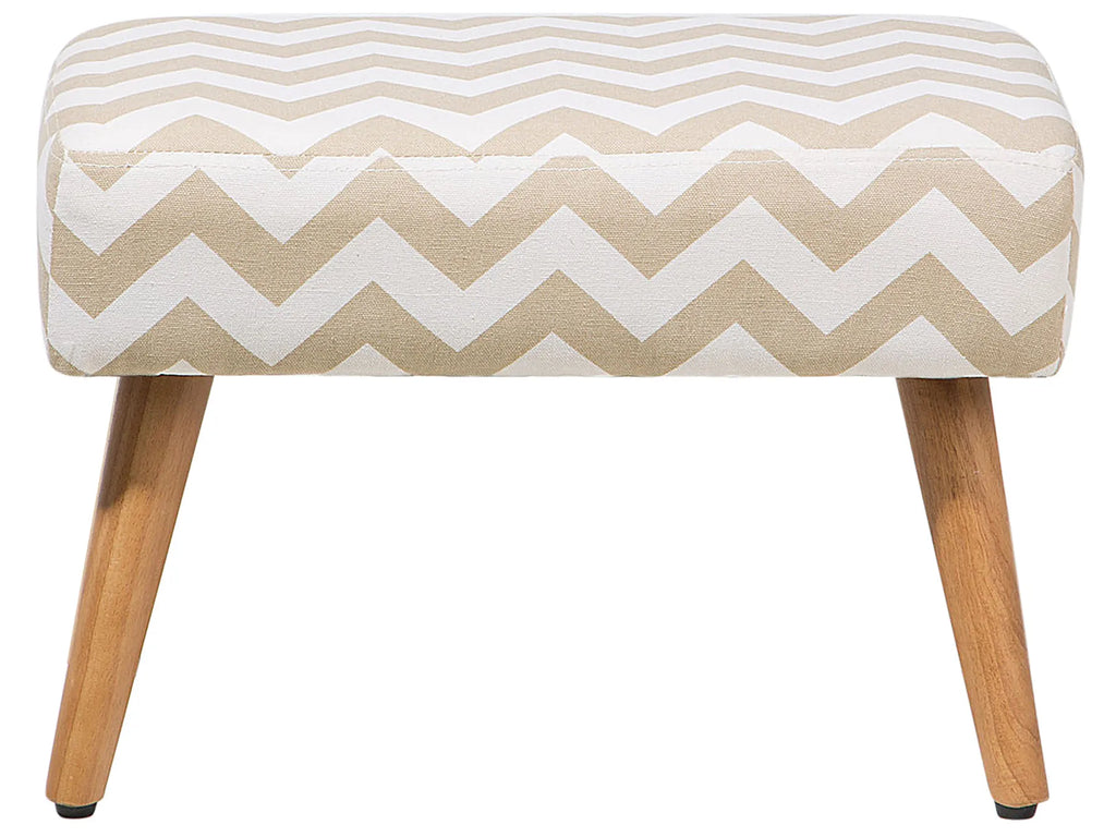 Footstool TAKOMA Cotton Beige