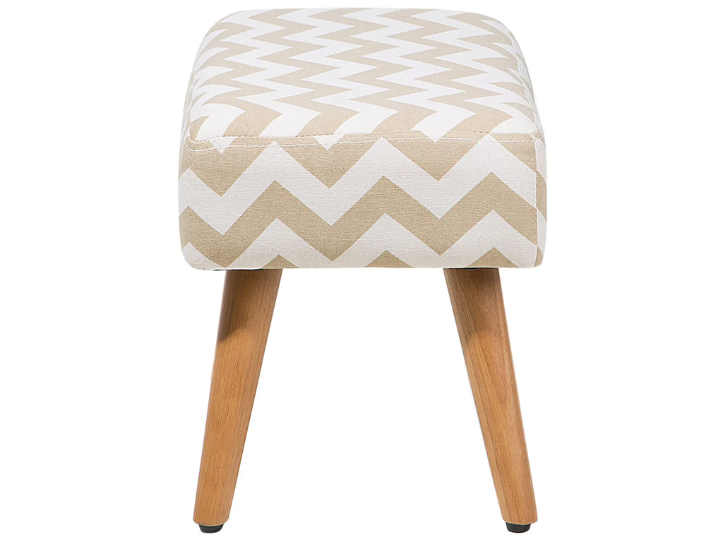 Footstool TAKOMA Cotton Beige