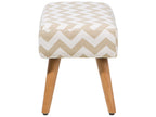 Footstool TAKOMA Cotton Beige