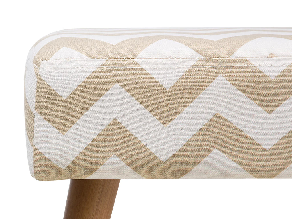 Footstool TAKOMA Cotton Beige