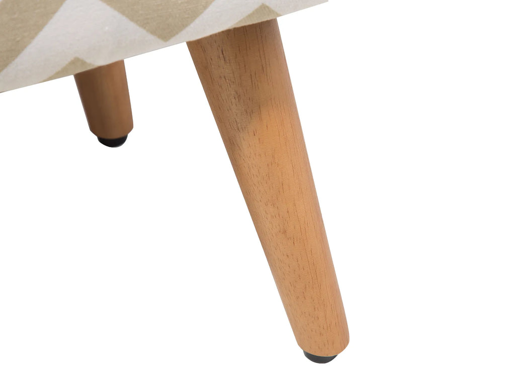 Footstool TAKOMA Cotton Beige