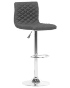 Set of 2 Bar Chairs ORLANDO Swivel Black