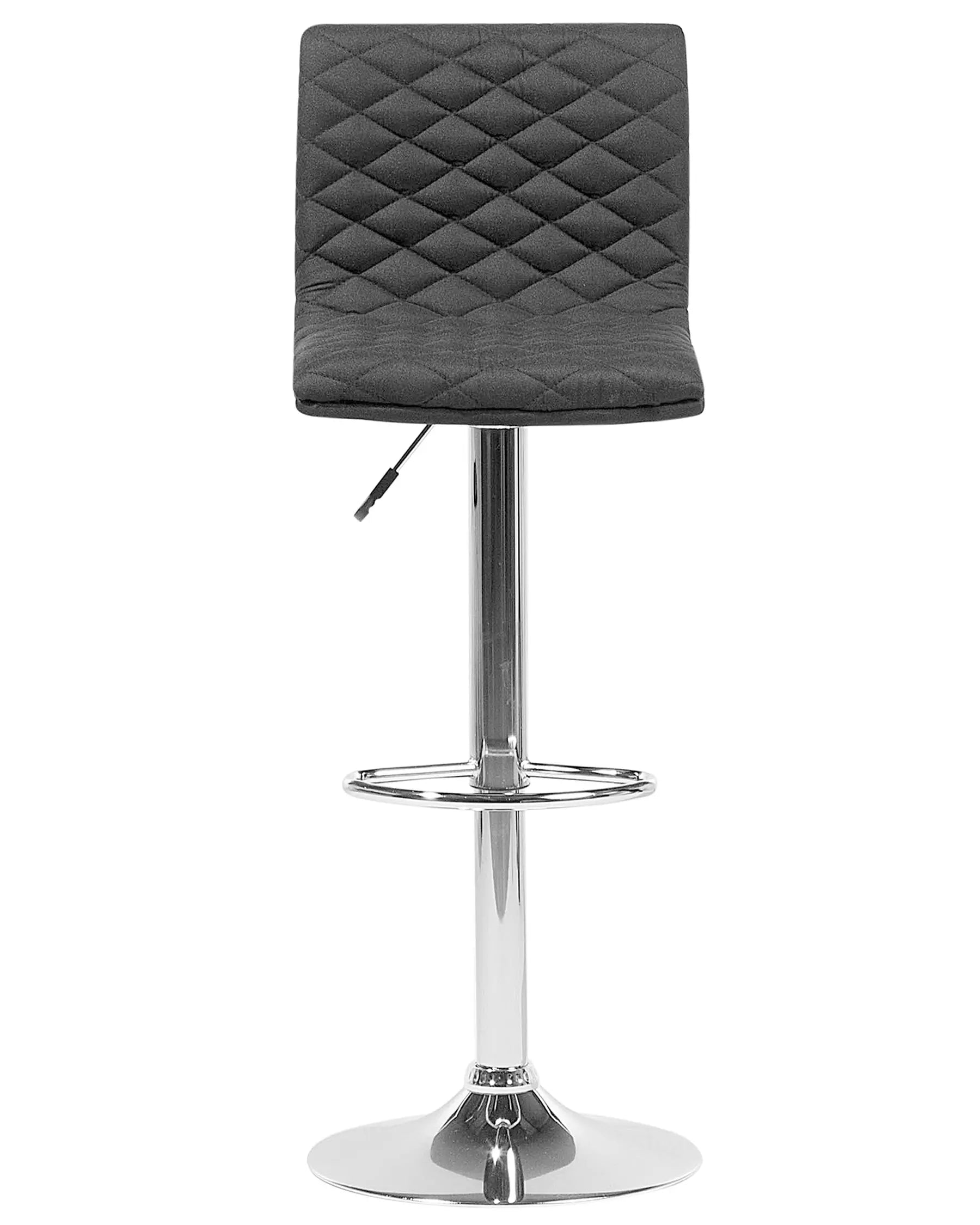 Set of 2 Bar Chairs ORLANDO Swivel Black