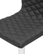 Set of 2 Bar Chairs ORLANDO Swivel Black